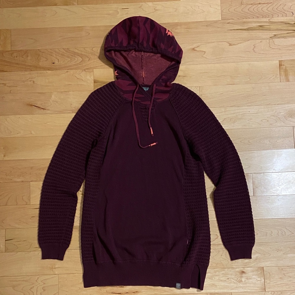 Title Nine Maroon Hooded Sweater